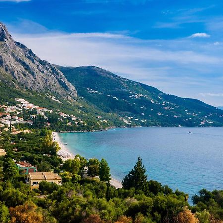 Corfu Sea View Villa - Aurora Barbati Ngoại thất bức ảnh