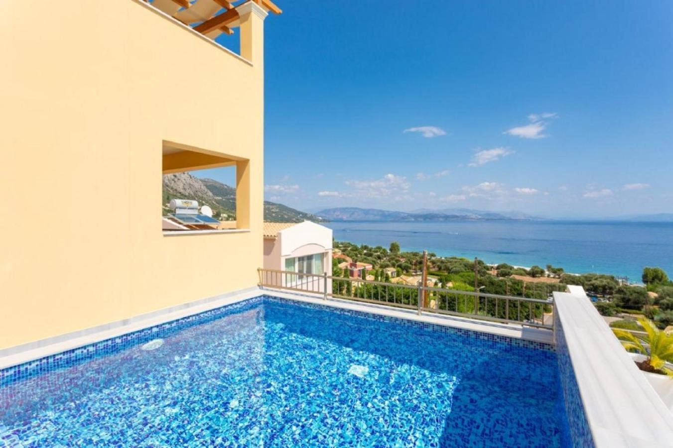 Corfu Sea View Villa - Aurora Barbati Ngoại thất bức ảnh