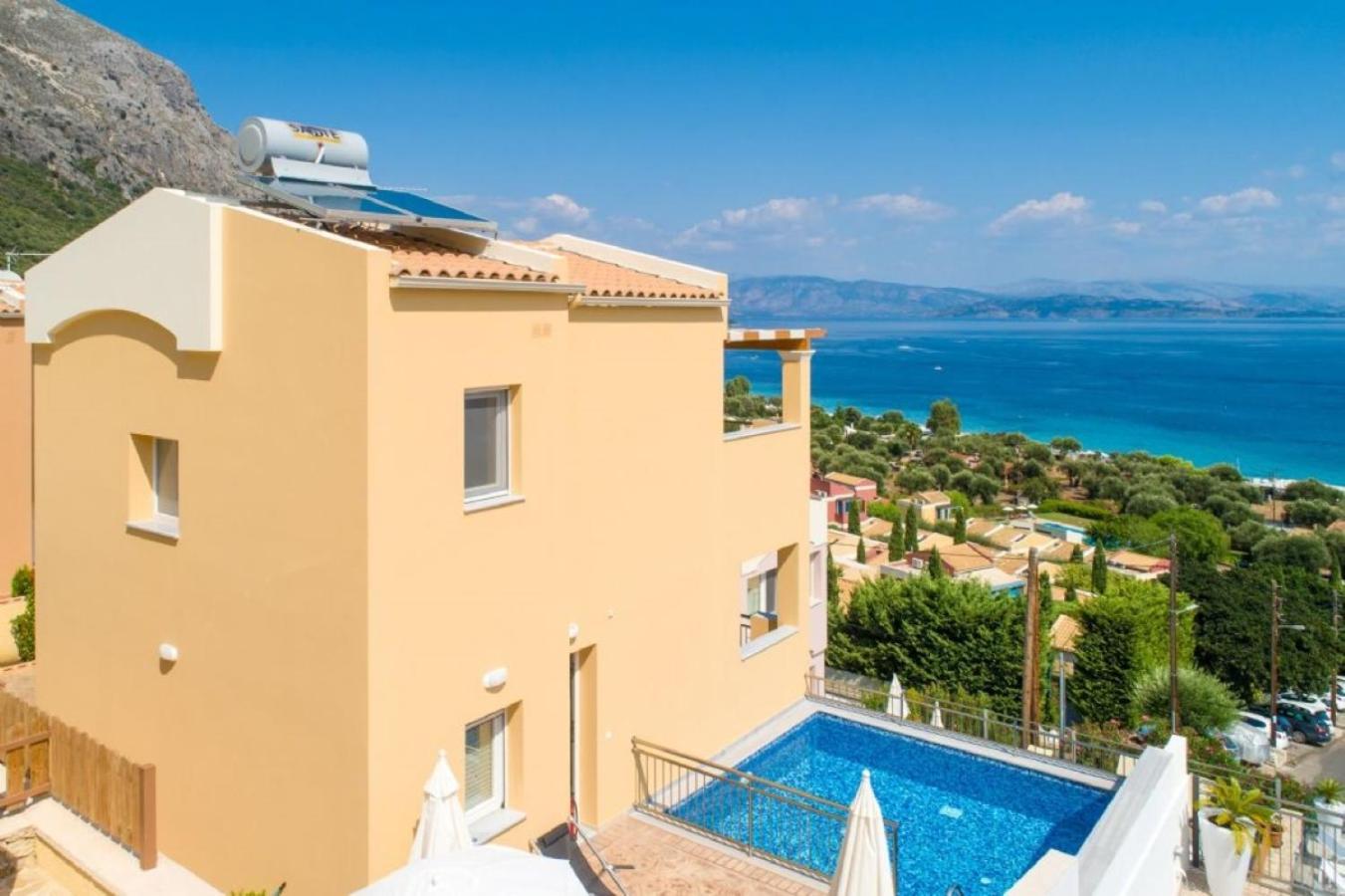 Corfu Sea View Villa - Aurora Barbati Ngoại thất bức ảnh