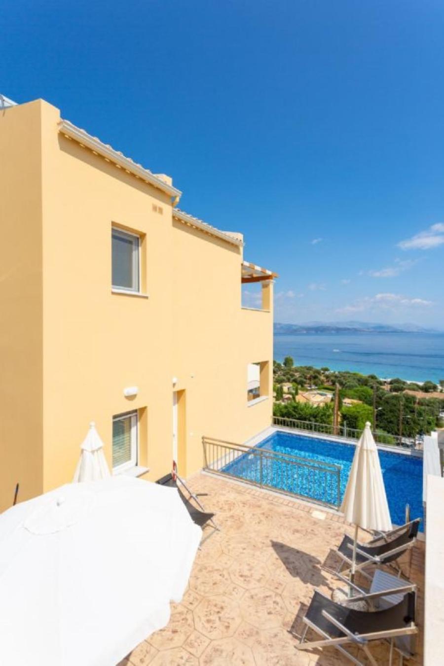 Corfu Sea View Villa - Aurora Barbati Ngoại thất bức ảnh