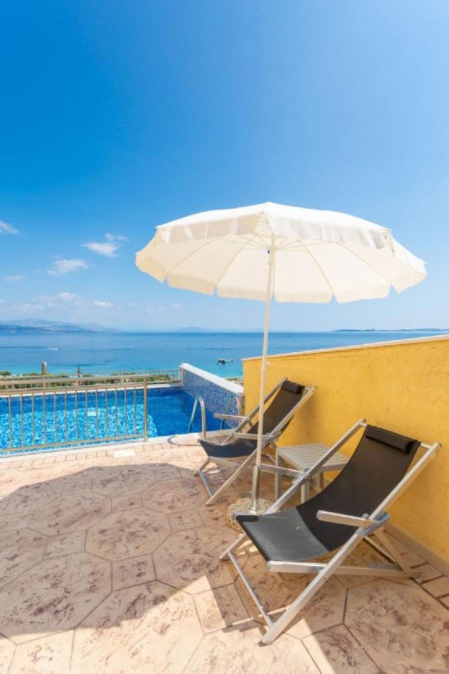 Corfu Sea View Villa - Aurora Barbati Ngoại thất bức ảnh