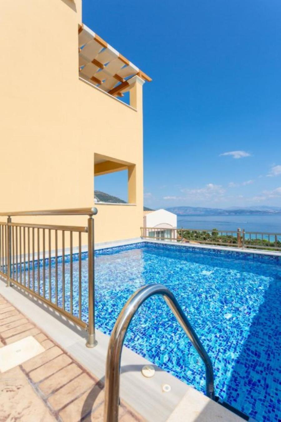 Corfu Sea View Villa - Aurora Barbati Ngoại thất bức ảnh