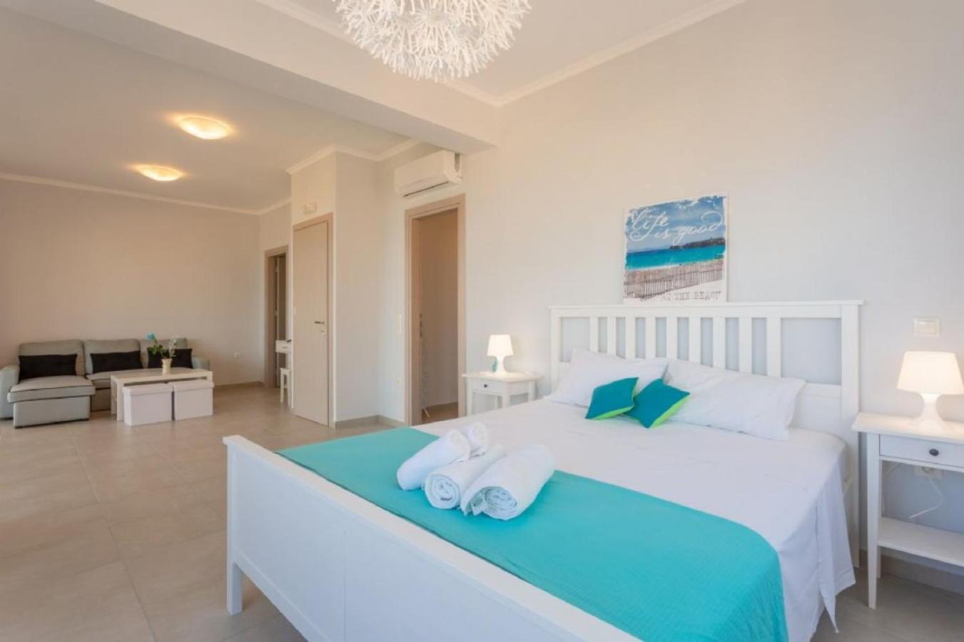 Corfu Sea View Villa - Aurora Barbati Ngoại thất bức ảnh