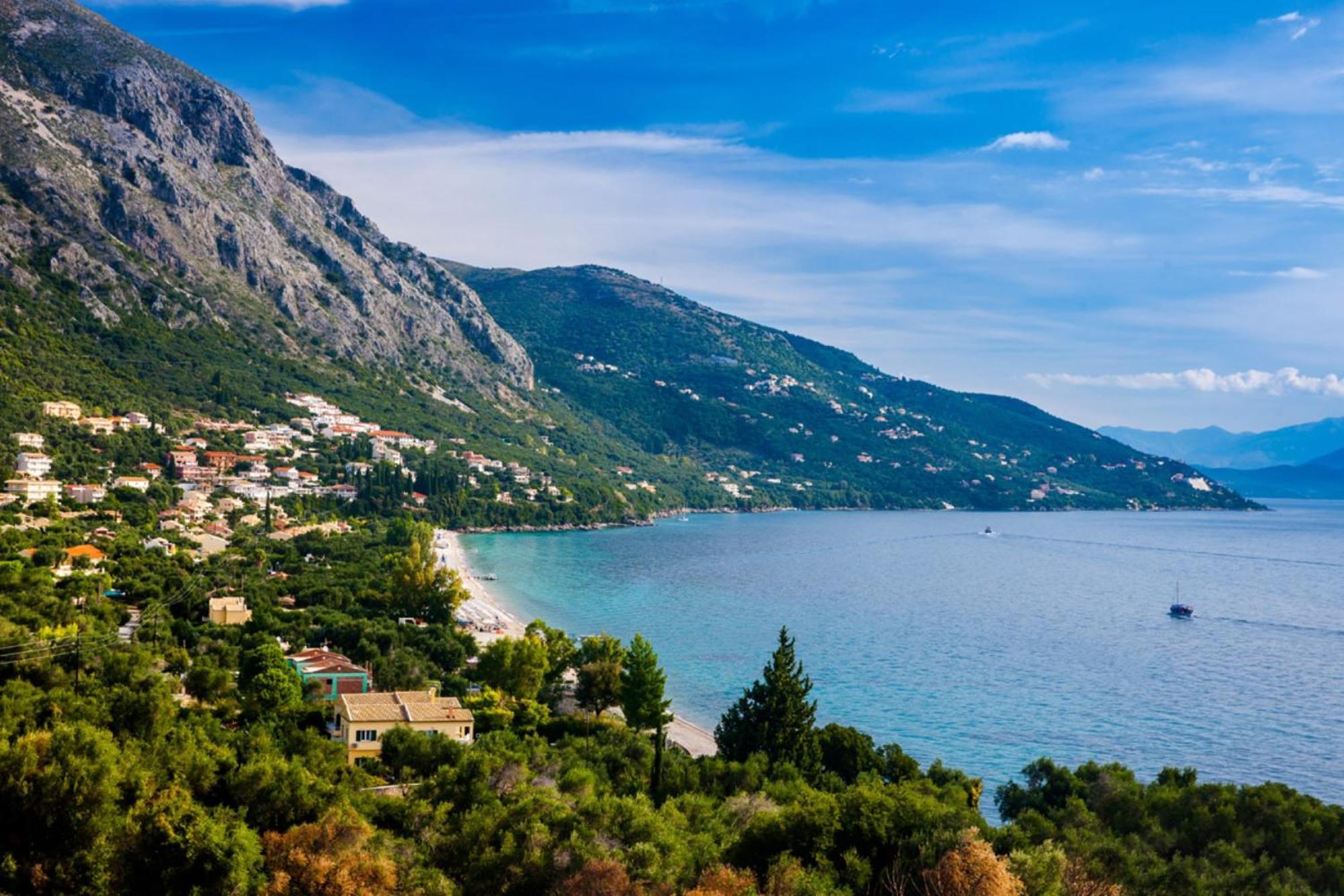 Corfu Sea View Villa - Aurora Barbati Ngoại thất bức ảnh
